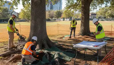Seattle, WA arborist protecting tree roots with root protection services