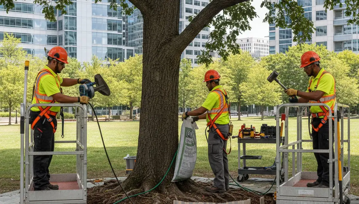Seattle, WA arborist protecting tree roots for healthier, stable trees during root protection service