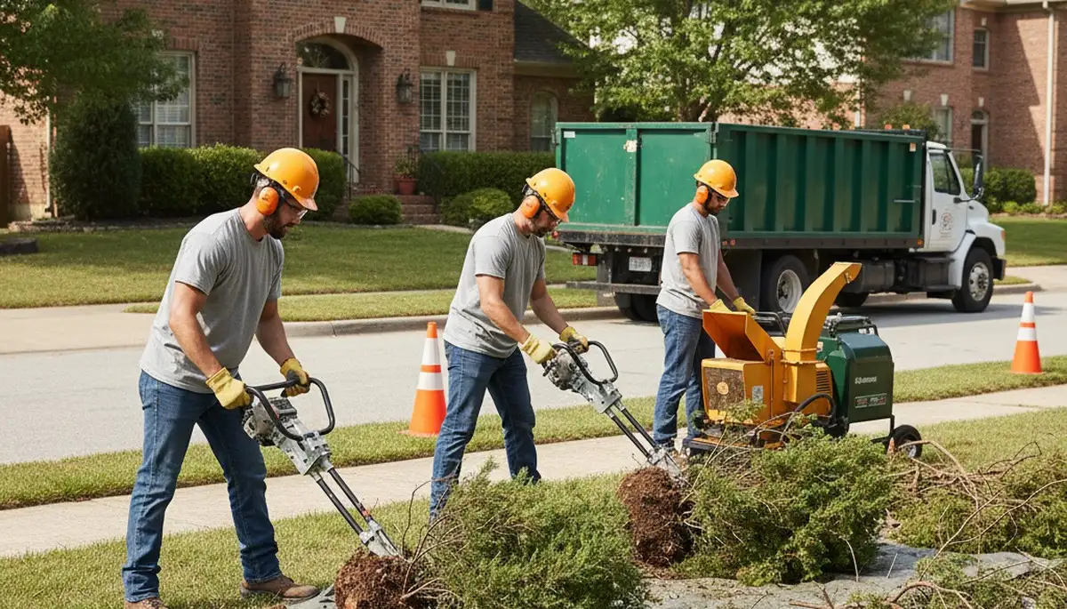 Seattle, WA tree service removing overgrown shrubs for safe, efficient yard cleanup