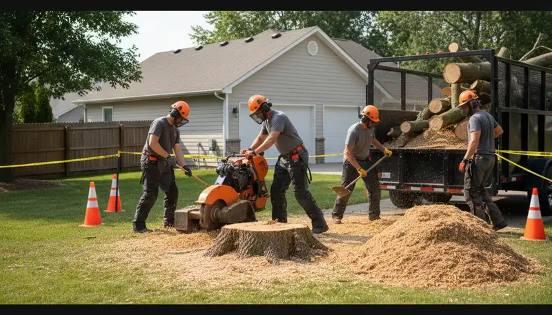 Seattle, WA stump removal service clearing a tree stump for a clean, usable yard