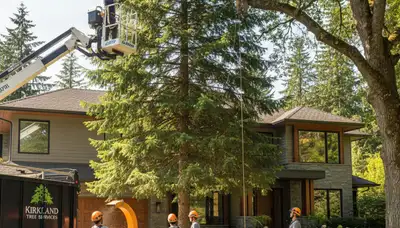 Tree service crew in Seattle, WA providing professional tree trimming and removal work