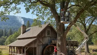 Tree service crew in Seattle, WA providing professional tree trimming and removal