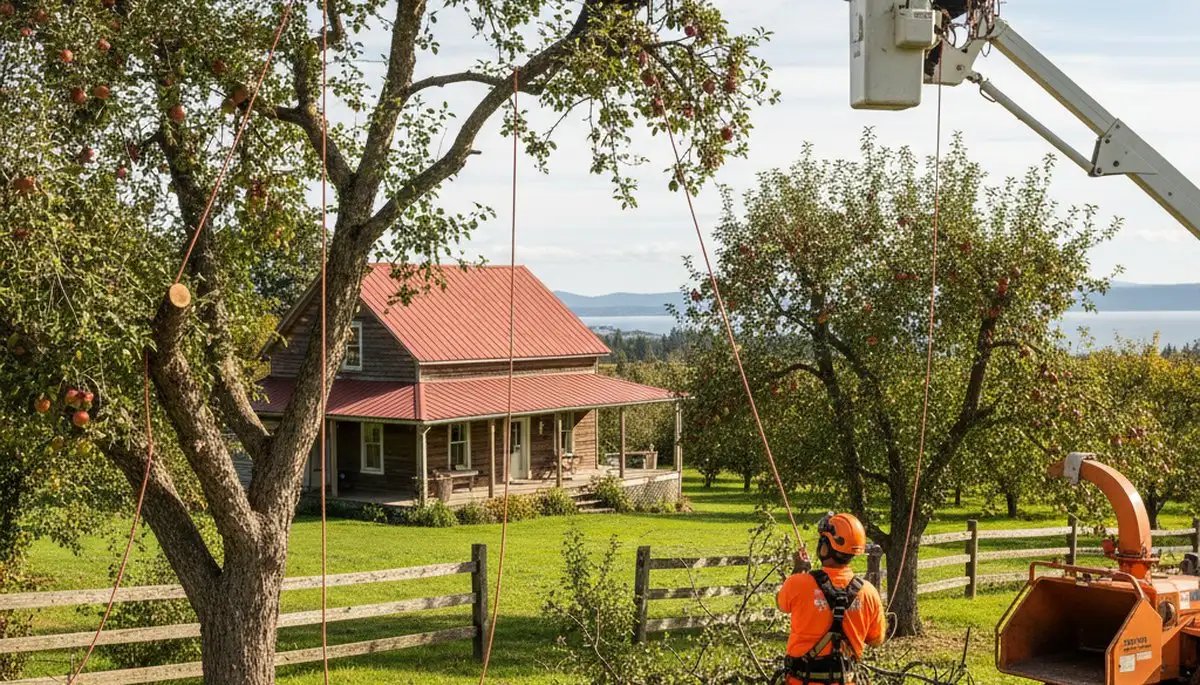 Seattle, WA tree service crew performing professional tree care for residential and commercial properties
