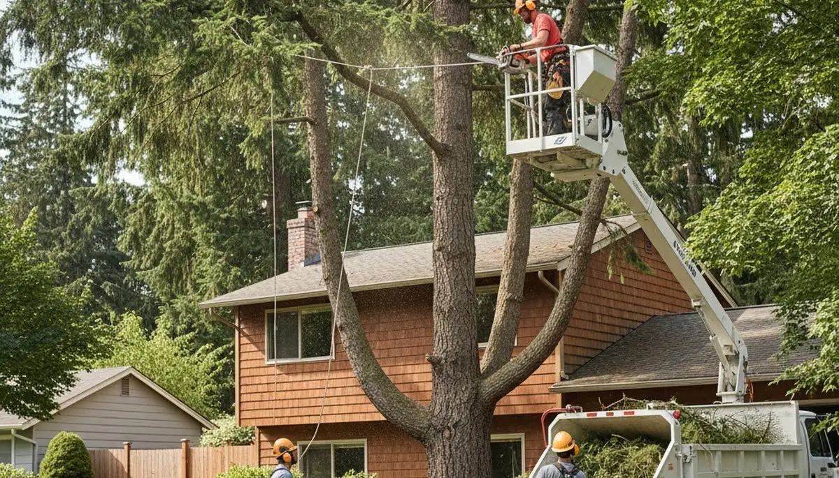 Tree service crew in Seattle, WA providing professional tree care and removal services