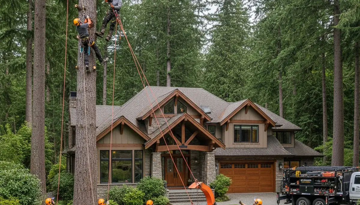 Tree service team in Seattle, WA providing professional tree trimming and removal services