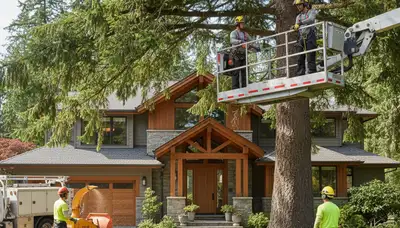 Seattle, WA tree service crew providing professional tree care for residential and commercial properties