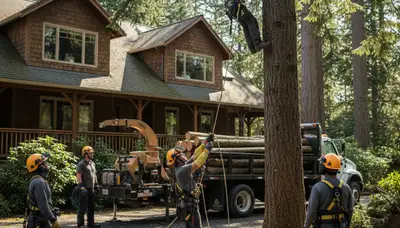 Tree service crew in Seattle, WA providing professional tree trimming and removal services